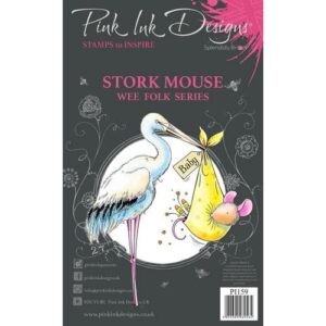 Pink Ink Designs Étampe Souris & Cigogne