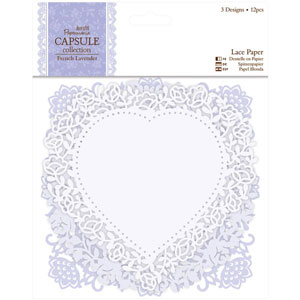 Papermania French Lavender Die-Cut Lace Paper
