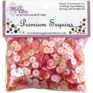 Buttons Galore Sequins Blush