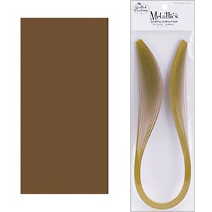 Quilling Papier Métallique Bronze