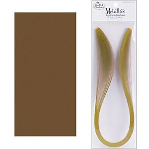 Quilling Papier Métallique Bronze