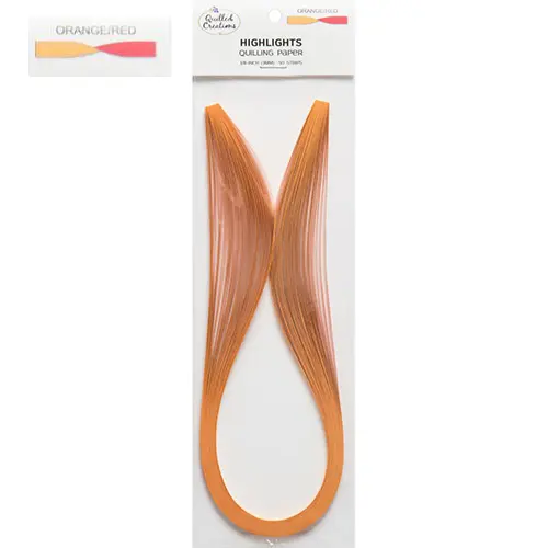 Quilling Papier orange & rouge