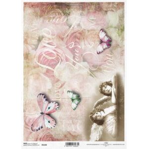 Papier De Riz Easter Bunny ITD - 14,8x14,8cm - Loisir Créatif