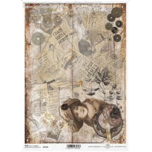 ITD Collection Papier de Riz Journal Steampunk