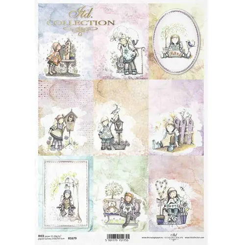 ITD Collection Papier de Riz Ange pastel
