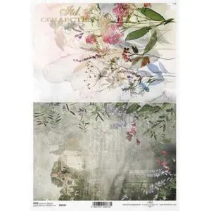 ITD Collection Papier de Riz Maison & Fleurs
