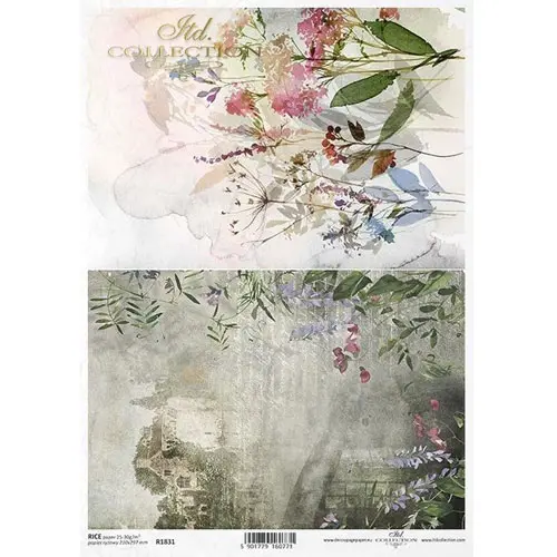 ITD Collection Papier de Riz Maison & Fleurs