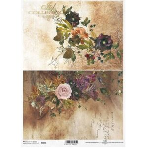 ITD Collection Papier de Riz Bouquet de Fleurs