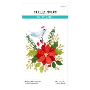 Spellbinders Shapeabilities Poinsettia Oiseau de Noël