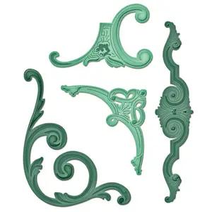 Spellbinders Imperial Gold Corbels & Accents