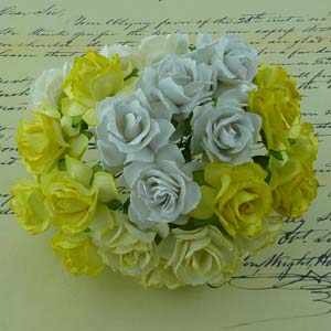 WOC Fleurs Wild Roses Blanches/Crèmes/Jaunes