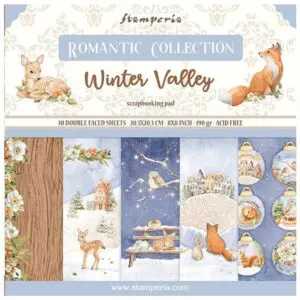 Stamperia Ensemble 8" x 8" Vallée d'hiver