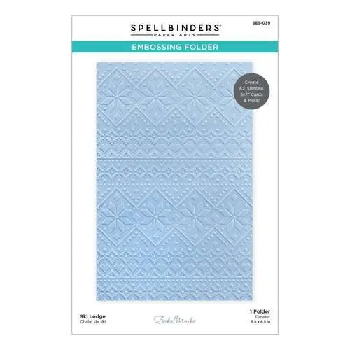 Spellbinders Plaque embossage Chalet de Ski