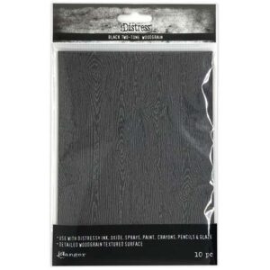 Tim Holtz papiers Grain de Bois Noir