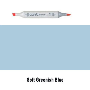 Copic Sketch B52 - Soft Greenish Blue