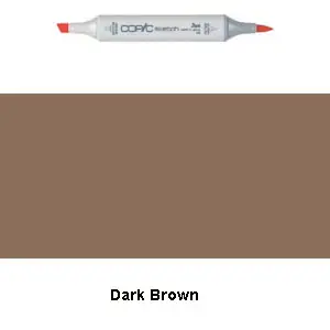 Copic Sketch E47 - Dark Brown