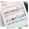 Picket Fence Sequins Fleurs de capsules violettes
