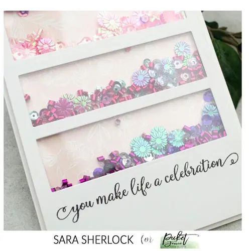Picket Fence Sequins Fleurs de capsules violettes