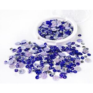 Picket Fence Sequins Fleurs de capsules violettes