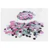 Picket Fence Sequins Fleurs de capsules Fuchsia