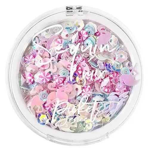 Picket Fence Sequins & Embellissements Flamant Rose Mambo