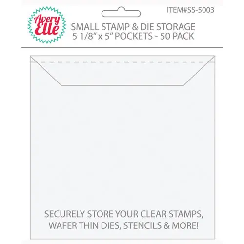 50 Pochettes de rangement petite 5.0"X5.0"