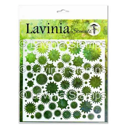 Lavinia Stencil Masque Rouages