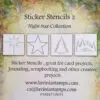 Lavinia 4 Stencils Autocollants #2
