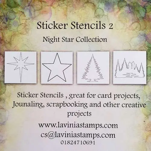 Lavinia 4 Stencils Autocollants #2
