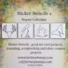 Lavinia 4 Stencils Autocollants #4