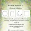 Lavinia 4 Stencils Autocollants #5