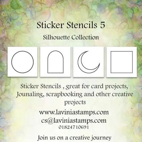 Lavinia 4 Stencils Autocollants #5