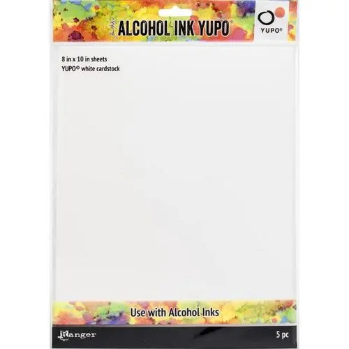 Tim Holtz papiers Yupo pour Alcohol Ink blanc 8"x10"