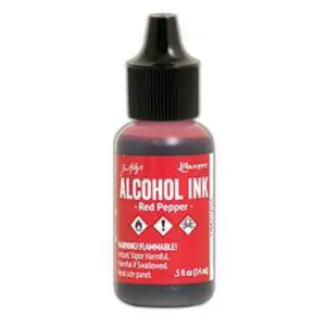 Alcohol Ink Earthtone Red Pepper