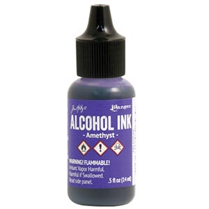 Alcohol Ink Amethyst