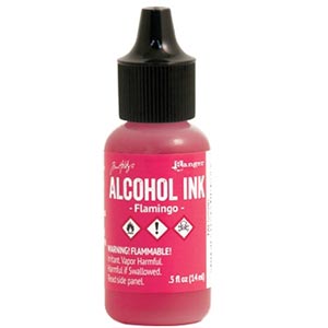 Alcohol Ink Flamingo