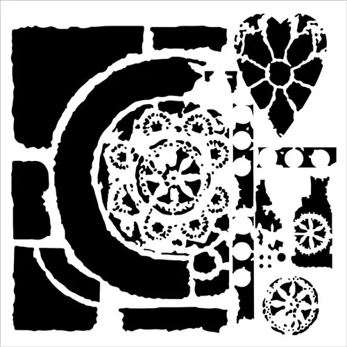 Masque Rustic Portal 6 X 6 pouces