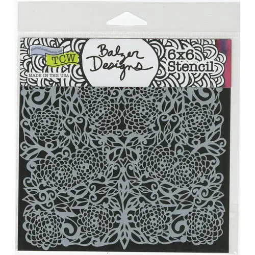 Masque Floral 6 X 6 pouces