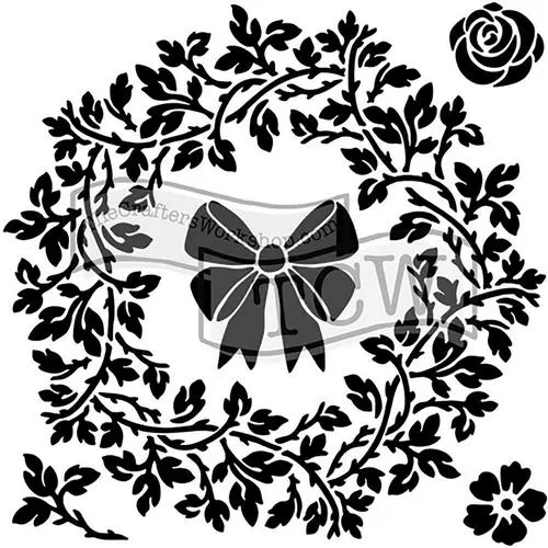 Masque Couronne de Noël 6 X 6 pouces
