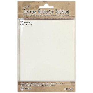 Tim Holtz Distress Cardstock pour Aquarelle 4.25" x 5.5"