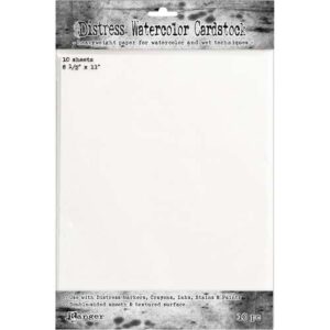 Tim Holtz Paquet de 10 papiers aquarelle