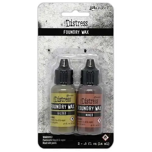 Tim Holtz Distress Ensemble Foundry Wax  Gilded & Mined