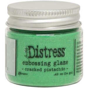 Distress Embossing Glaze Cracked Pistachio