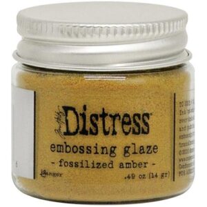 Distress Embossing Glaze Fossilized Amber