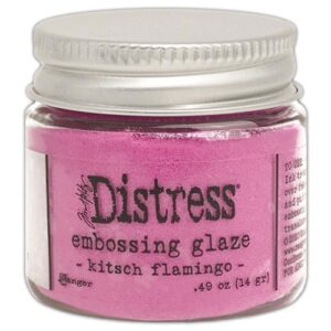 Distress Embossing Glaze Kitsch Flamingo