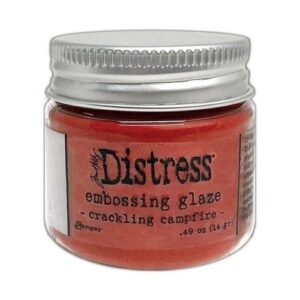 Distress Embossing Glaze Crackling Campfire