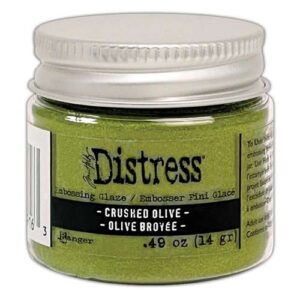 Distress Embossing Glaze Crushed Olive