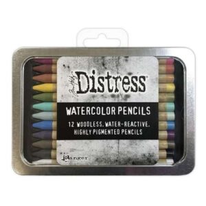 Tim Holtz Crayons Aquarelle Distress Boîte de 12 _ Ensemble #1