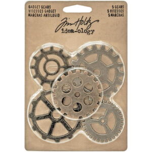 Tim Holtz Engrenages en métal Antique Nickel, Brass & Cuivre