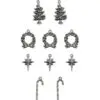 Tim Holtz Ornements Yuletide antique argent